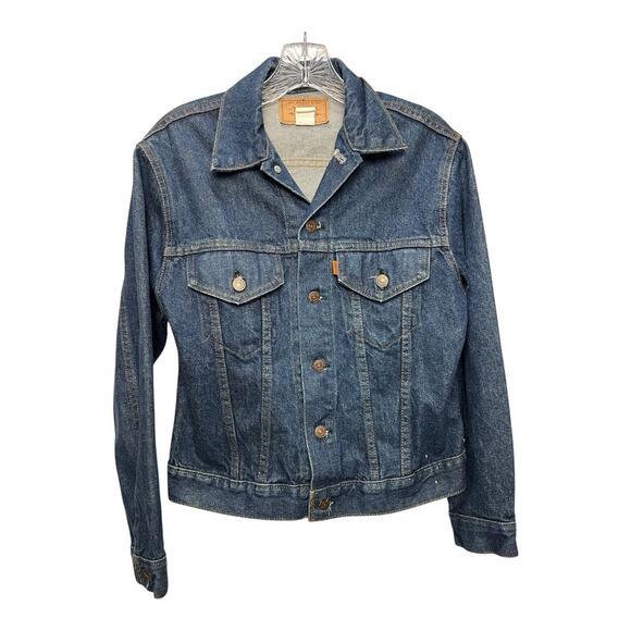 Vintage 70's Levi's Orange Tag Women's Lightweight Denim Jean Trucker Jacket
